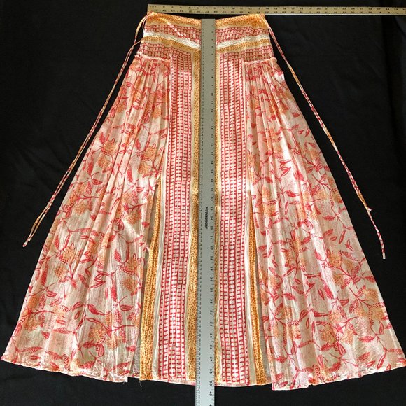 Rare Free People Squared Off Convertible Printed Maxi Skirt & Dress Sz S - Picture 4 of 16